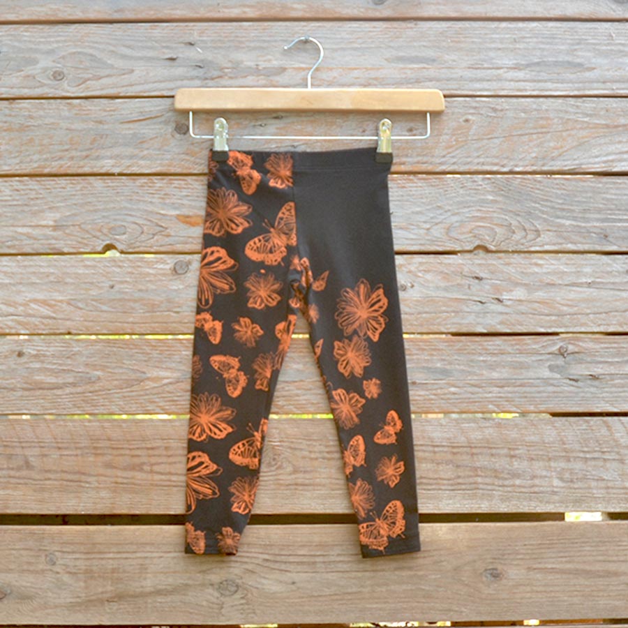 Kid's leggings Kid's leggings in black/orange