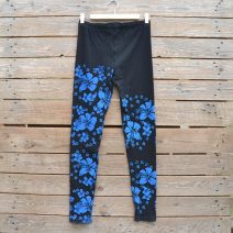 Black/blue leggings