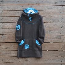 Age 11 dark grey/turquoise