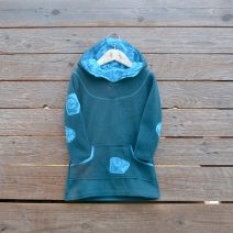 Hoody dress age 2 teal