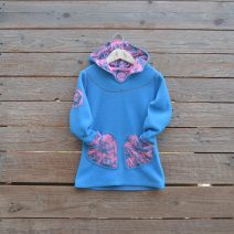Hoody dress age 3 turquoise