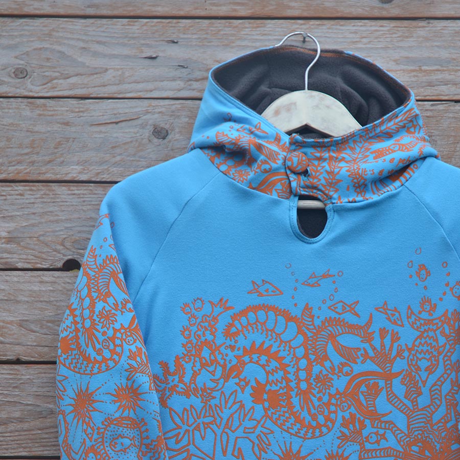 Jersey close up Kid's reversible in dark grey/turquoise