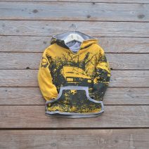 Kid's reversible in light grey/amber