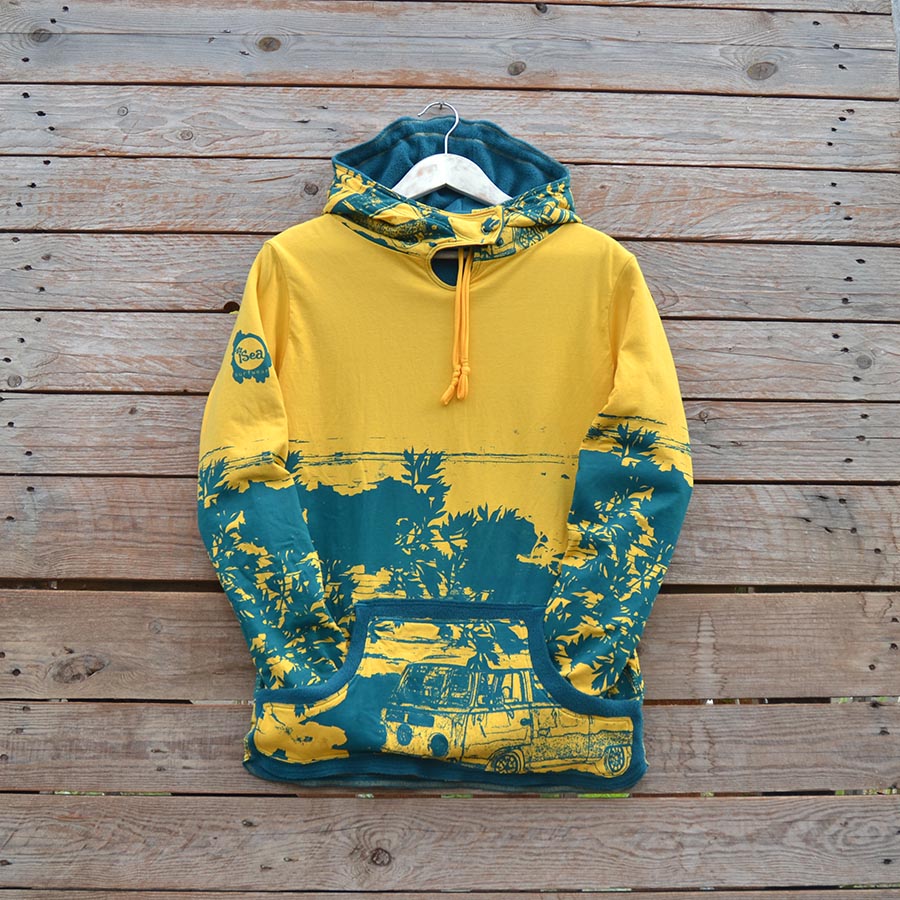 Jersey front Women's reversible in teal/amber