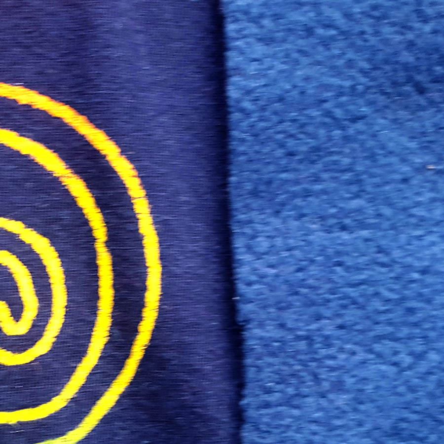 Navy/petrol Men's reversible hoody in navy/petrol