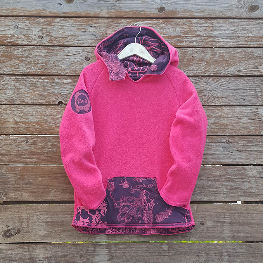 Kid's reversible hoody in pink/plum Kid's reversible hoody in pink/plum