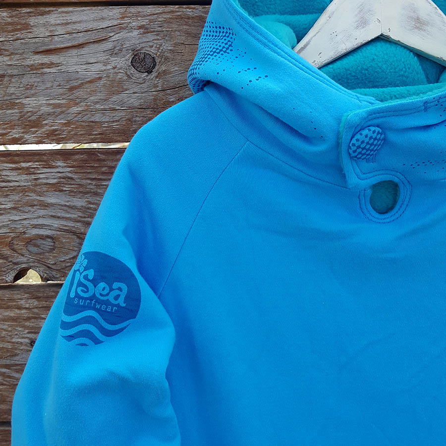 Kid's reversible hoody in jade/turquoise Kid's reversible hoody in jade/turquoise